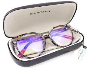 PolarZONE Okulary do komputera zerówki damskie 