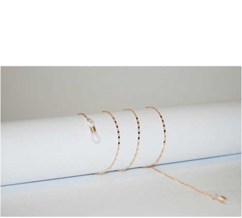 Łańcuszek do okularów złoty