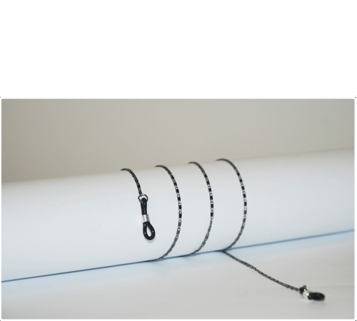 Łańcuszek do okularów czarny