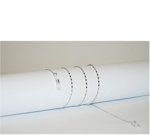 Łańcuszek do okularów srebrny