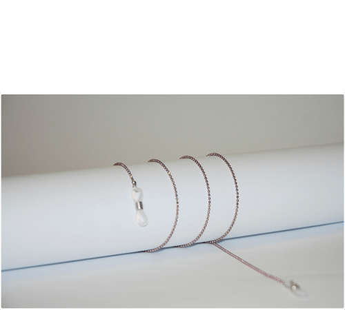 Łańcuszek do okularów złoto-fioletowy