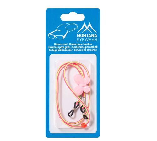 Sznurek do okularów różowo-żółty