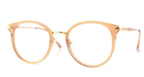 Damska oprawa korekcyjna złoto beżowa