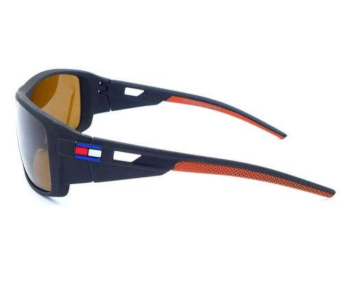 Brązowe sportowe okulary męskie