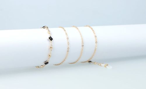 Łańcuszek do okularów złoto czarny