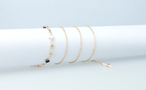 Łańcuszek do okularów złoty