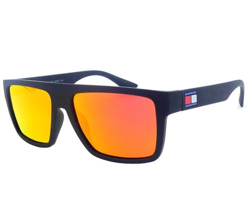 Męskie okulary lustrzanki pomarańczowe