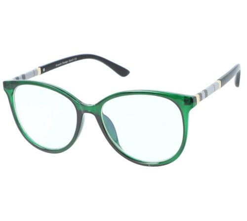 Damskie okulary do komputera zielone