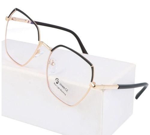 Złoto czarne okulary Blue Light