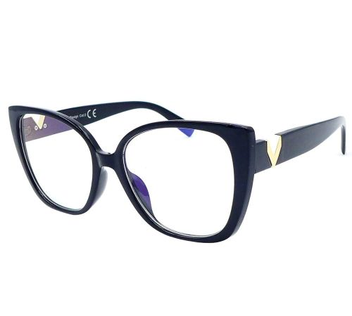 Czarne okulary do komputera damskie polarzone 985 kc czarne