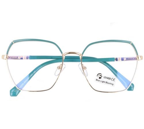 Damskie okulary do komputera turkusowe