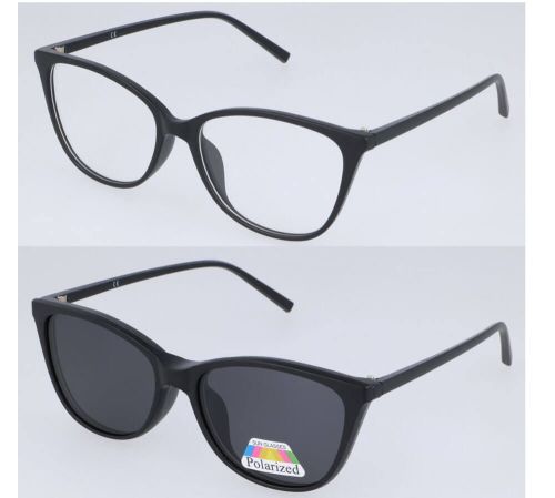 Damskie okulary clip on polaryzacyjne