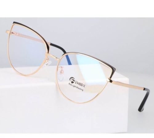 Okulary damskie do komputera metalowe