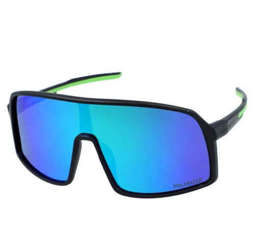 Duże okulary rowerowe zielone lustrzanki Polarzone 462-11