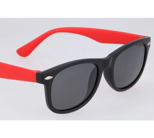 czarno czerwone dziecięce okulary