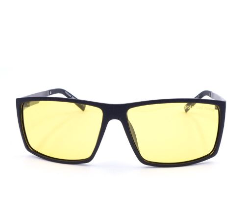 Okulary rozjaśniające do jazdy samochodem, frąt, żółte soczewki w czarnej ramce