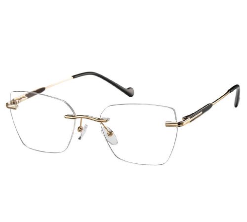 Oprawki do okularów damskie Sunoptic 872 patentki czarno-złote
