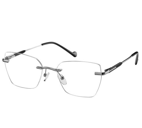  Oprawki do okularów Sunoptic bezramkowe srebrno-czarne 