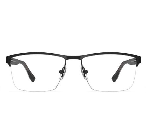 Czarne półramkowe oprawki do okularów Sunoptic 877