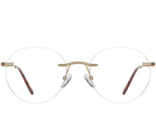 Sunoptic 870A retro oprawki unisex bezramkowe okrągłe