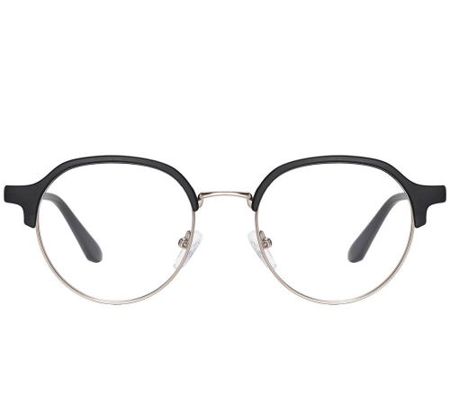 Sunoptic MC94A czarne matowe oprawki korekcyjne unisex widok z przodu bez nakładki