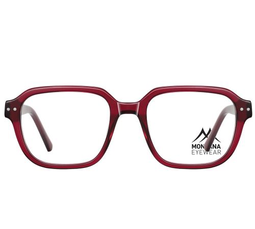 Montana Eyewear MA36D – front; bordowe oprawki do okularów unisex, kwadratowe, 50-19-148