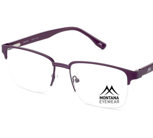 Montana Eyewear MM579D męskie półramki, stal nierdzewna, matowy ciemny fiolet 54-17-140 – widok 3/4