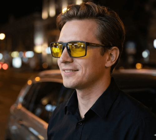 Rozjaśniające okulary do jazdy nocą