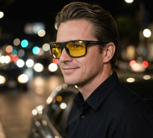 Rozjaśniające okulary do jazdy nocą