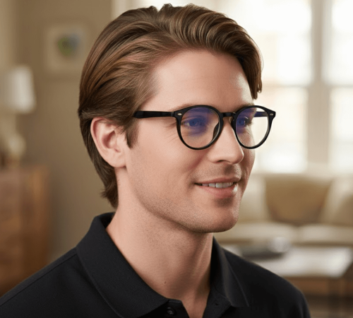 PolarZone okrągłe okulary do komputera Unisex