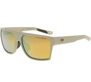 Okulary przeciwsłoneczne polaryzacyjne GOG NAZCA E260-3P beżowe matowe, złota lustrzanka, UV400 kat. 3