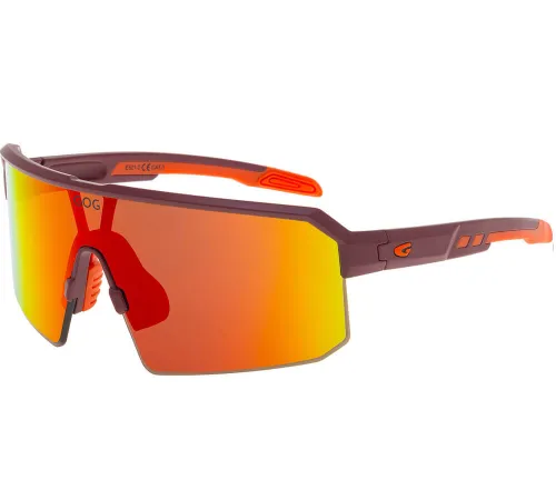 Okulary sportowe rowerowe GOG NANNA E521-2 UV400 kat. 3 burgundy orange reflex TR90