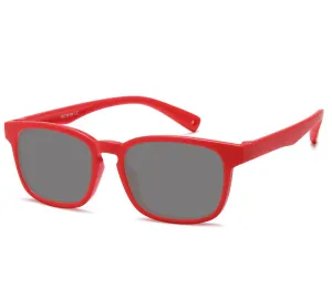 Elastyczne okulary przeciwsłoneczne dla dzieci Sunoptic SK9A red UV400 kat. 3 8-12 lat