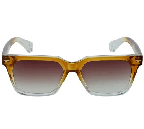 Okulary polaryzacyjne PolarZone 1077-3 transparentne bursztynowe, widok z przodu.jpg