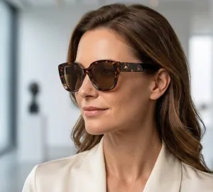 Damskie okulary polaryzacyjne kocie oczy szylkretowe MONTANA MP 180B