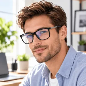 PolarZONE 760K P – męskie okulary do komputera Blue Light 0.00