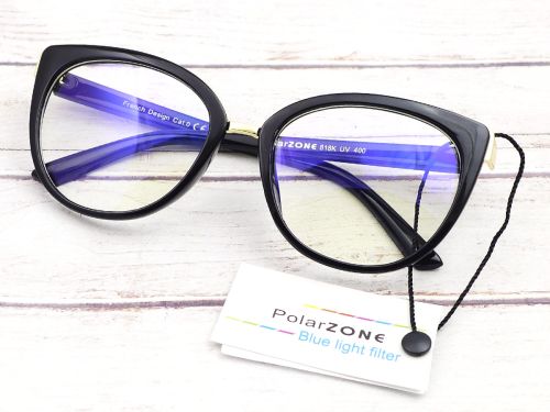OKULARY DO KOMPUTERA W STYLU KOCIE OCZY POLARZONE 818 K