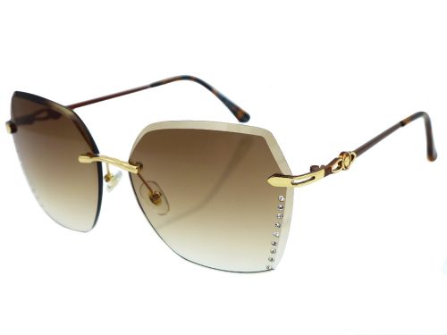 Brązowe okulary przeciwsłoneczne